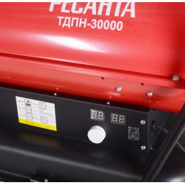 Тепловые пушки Ресанта ТДПН-30000 67/1/12 Тепловая дизельная пушка { дизельная не прямого нагрева, 220В, 30кВт, бак 50л, 760 м3/час, расход 2,4 кг/час, 1330x568x1028, 44,2 кг }